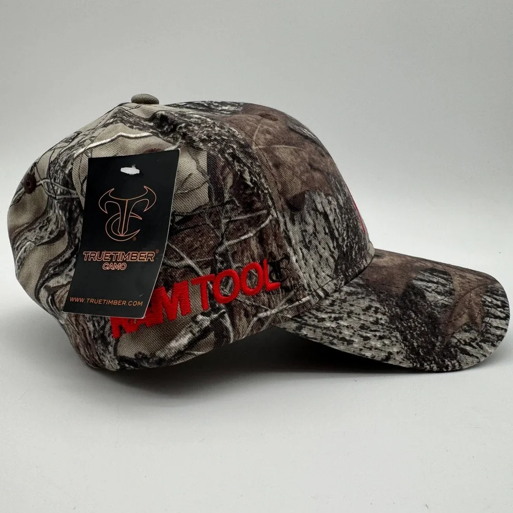 Mossy Oak Camo Ram Logo Adjustable Hunting‎ Cap Hat Realtree Timber New